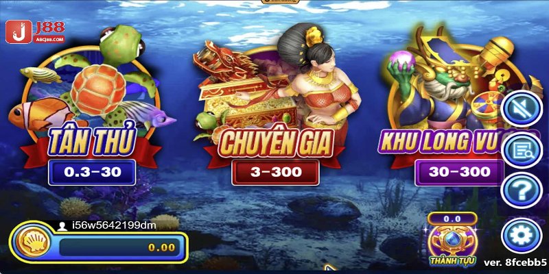 3 Phòng chơi đẳng cấp của game bắn cá Thần Rồng