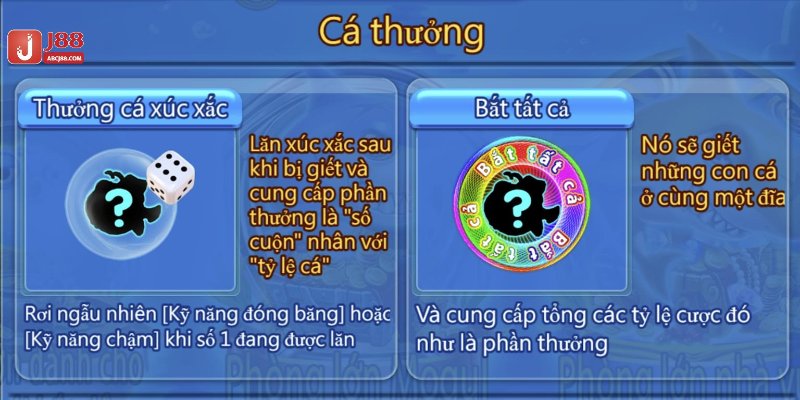 Các loại cá thường có trong game Hải Vương